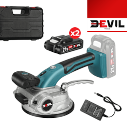 Vibrador de Cerâmica Devil'Tools 200KG + 2 Baterias 21V 1.5Ah + Carregador + Mala