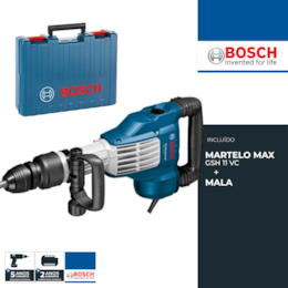 Martelo Demolidor Bosch Profissional Hexagonal 11KG GSH 11 VC (0611336000)