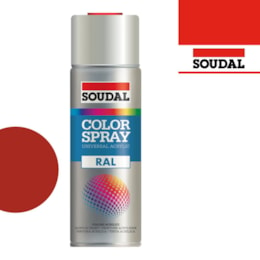 Spray Esmalte Acrílico RAL3000 Vermelho - Soudal 400ML