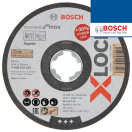 Disco Corte Bosch X-Lock p/ Inox 125MMx1MM (2608619262)