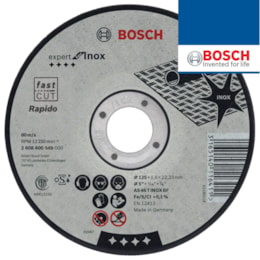 Discos Bosch Corte Rápido p/ Inox 125MMx1MM (2608600549)