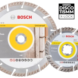 Disco Diamante Bosch Standard Universal 230MM + Disco X-Lock 115MM