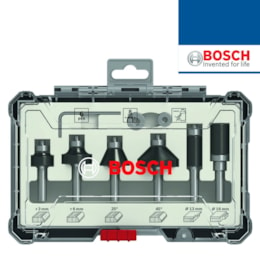 Kit Fresas Bosch Aparo Contorno 8MM - 6PCS (2607017469)