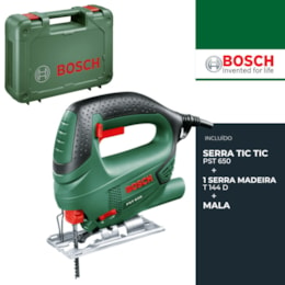 Serra Tico Tico Bosch PST 650 + Serra p/ Madeira + Mala (06033A0700)