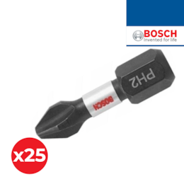 Bit Philips Impacto Bosch p/ Sistema Pick and Click PH2x25MM - 25UNI (2607002803)