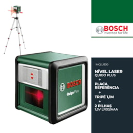 Nivel Laser Linhas Bosch QUIGO PLUS + Tripé (0603663600)