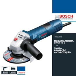 Rebarbadora Bosch Profissional GWS 7-115MM E (0601388203)