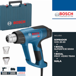 Soprador Ar Quente Bosch Profissional GHG 20-63 + Acessórios (06012A6201)