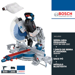 Serra de Esquadria Bosch GCM 18V-305 GDC (0601B43000)