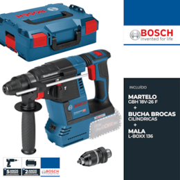 Martelo Bosch Profissional GBH 18V-26 F + Mala (0611910001)