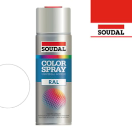 Spray Esmalte Acrílico RAL9010 Branco Opaco Mate - Soudal 400ML