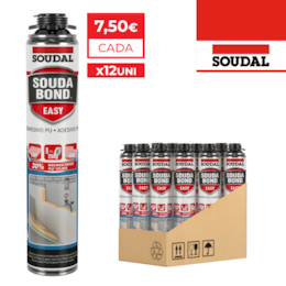 Espuma Poliuretano Soudabond Easy Soudal 750ML - 12UNI