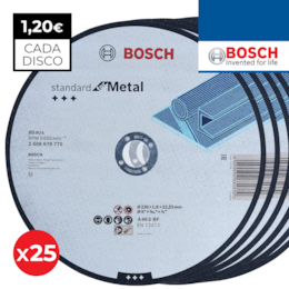 Disco Bosch de Corte Standard 230x1.9MM - 25UNI