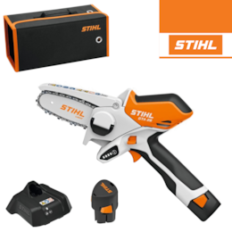 Eletrosserra Podadora Stihl GTA 26 10CM 1/4' + Bateria AS 2 2.6Ah + Carregador + Mala