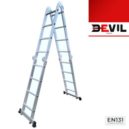 Escada Alumínio Multiusos Devil'Tools c/ Plataforma