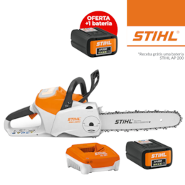 Kit Stihl Eletrosserra MSA 220 C-B 40 R 3/8" PS3 40CM + 2 Baterias AP 200 36V 4.8Ah + Carregador Rápido