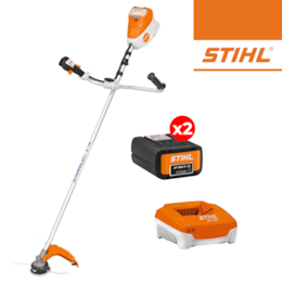 Kit Stihl Roçadora FSA 120.0 Fio AutoCut 27-2 + 2 Baterias AP 300 S 36V 7.2Ah + Carregador Rápido