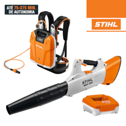 Soprador Stihl BGA 100 + Bateria de Mochila AR 2000 L 27.4Ah + Carregador Rápido