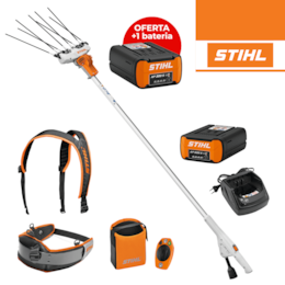 Varejador de Oliveiras Stihl Bateria SPA 130 + Bateria AP 500 S + Carregador + Smart Connector 2A + Arnês + Bolsa + OFERTA Bateria AP 300 S