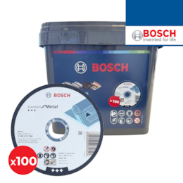 Caixa de Discos Bosch de Corte Standard 125x1.0MM - 100UNI