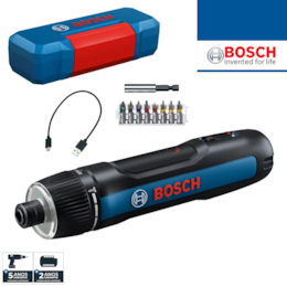 Aparafusadora Bosch Profissional Go 3 + Mini Cabo USB-C + Mala Mini + Set 8 Bits (06019H2201)